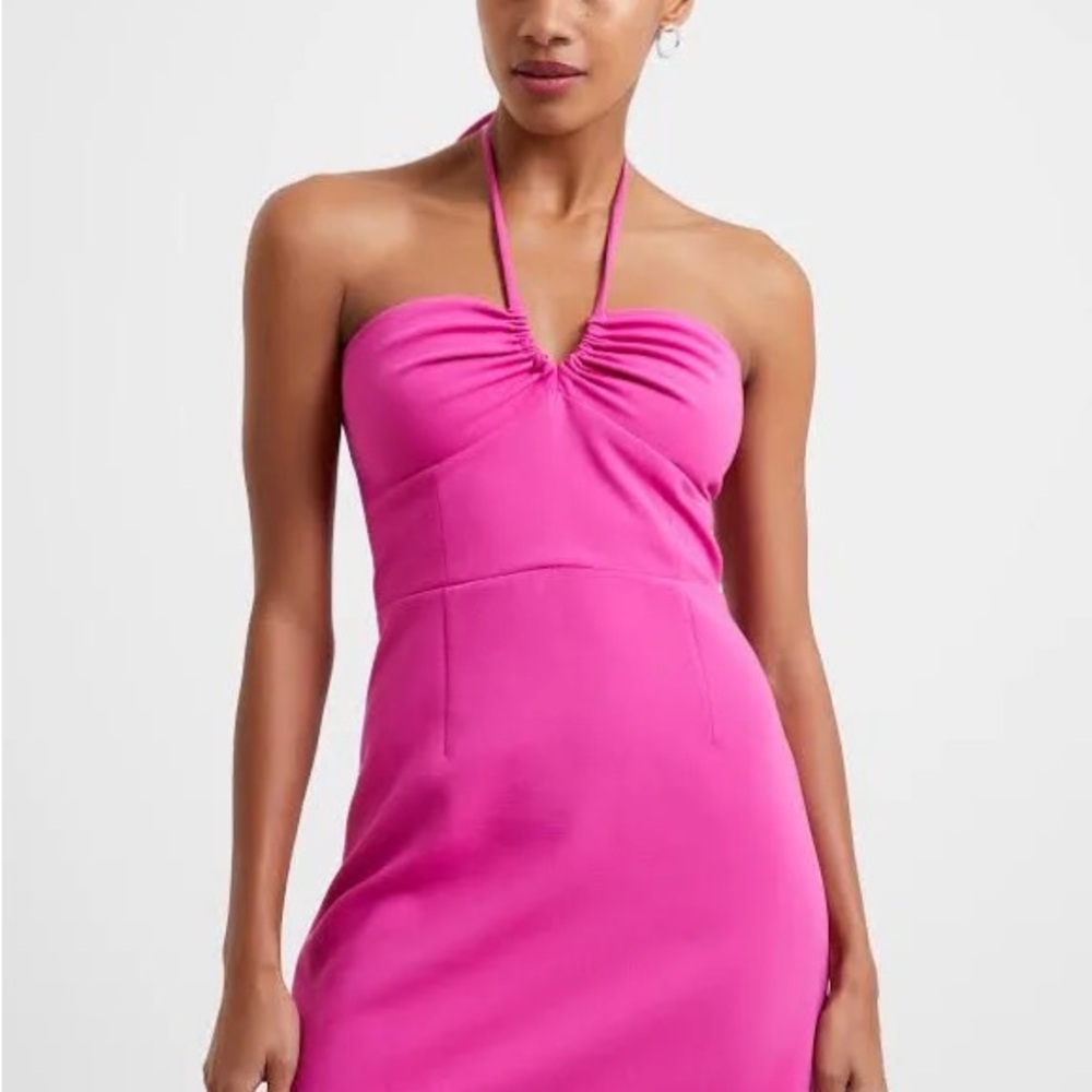 French Connection Pink Halter Dress